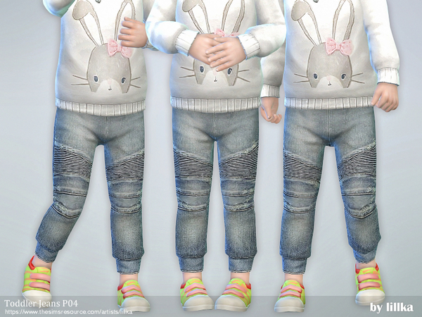 Sims 4 Toddler Jeans P04 by lillka at TSR
