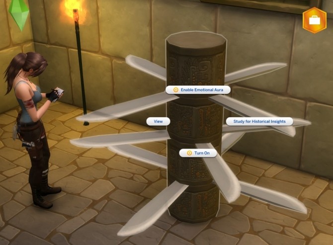 Sims 4 Rotary Totem Sword Trap by Sri at Mod The Sims