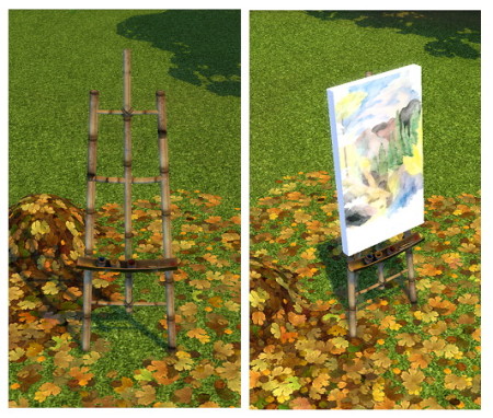 Castaway Stories Master Painters Easel by BigUglyHag at SimsWorkshop