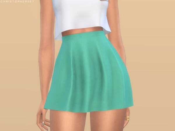 Sims 4 Calypso Skirt by Christopher067 at TSR