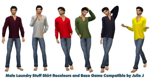 Sims 4 Male Laundry Stuff Shirt Recolours at Julietoon – Julie J