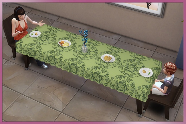 Sims 4 Tablecloth 3x1 by Cappu at Blacky’s Sims Zoo