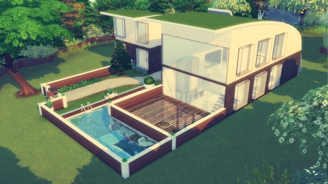 Sims 4 Modern House at Simming With Mary