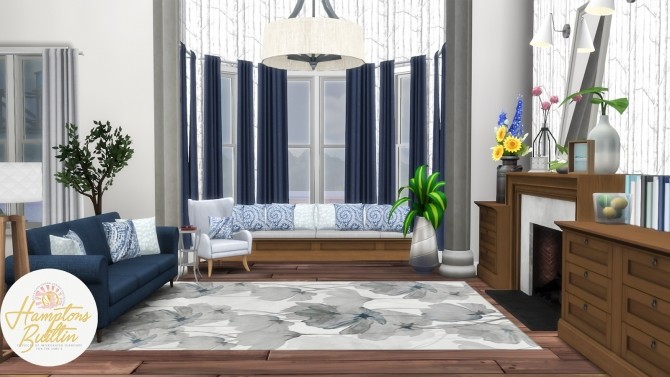 Sims 4 Hamptons Builtin Intergrated Furniture Options at Simsational Designs