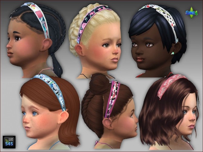 Sims 4 Summer dresses and headbands for toddler girls at Arte Della Vita