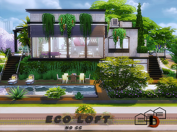 Sims 4 Eco Loft by Danuta720 at TSR