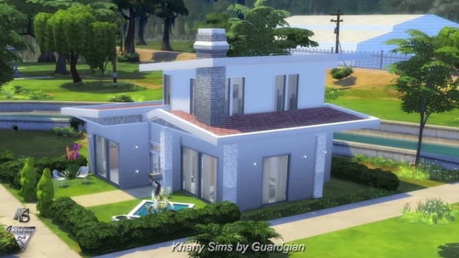 Sims 4 Rhapsody house by Guardgian at Khany Sims