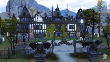 Corvinus Manor No CC by Chaosking at Mod The Sims