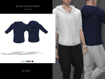 Rolled Sleeves Hoodie by Bill Sims at TSR » Sims 4 Updates