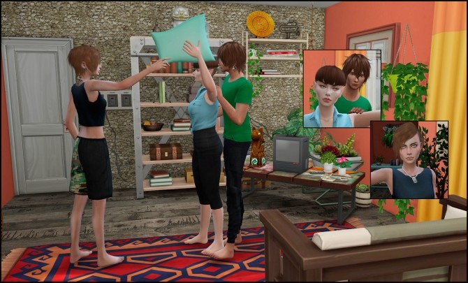 Sims 4 Typical evening posepack at Rethdis love