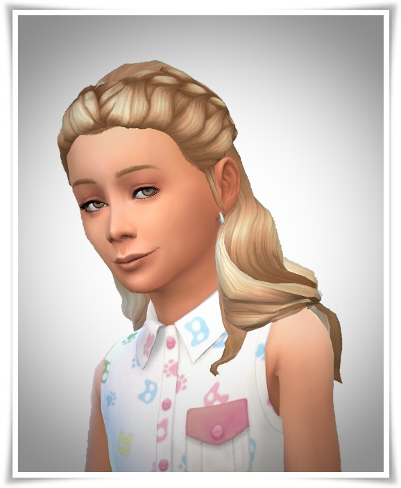 Sims 4 Girls Braided Forehead Hair at Birksches Sims Blog