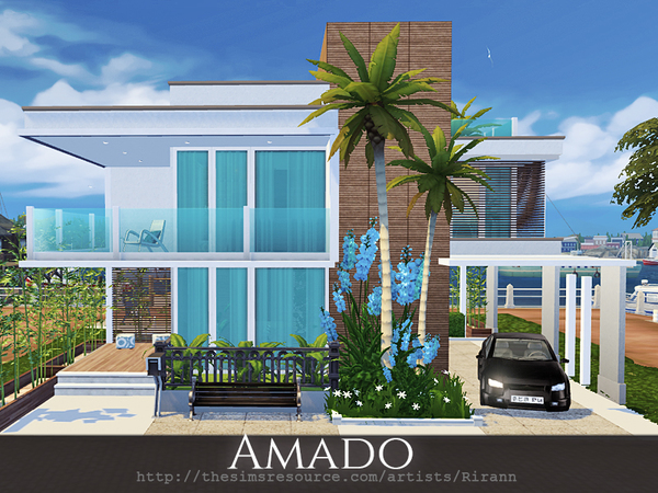 Sims 4 Amado home by Rirann at TSR