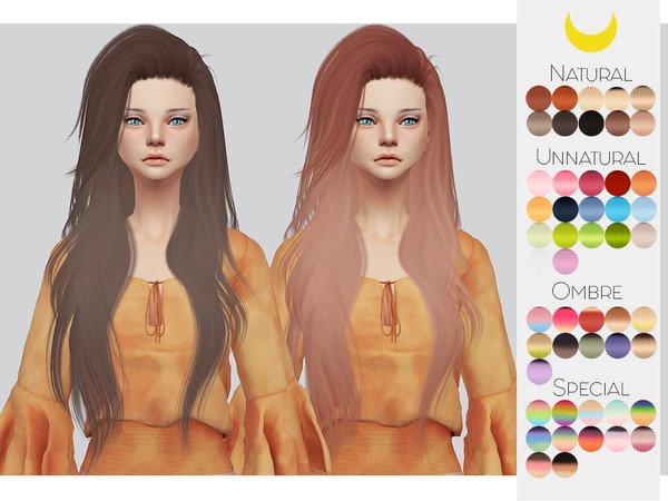 Sims 4 Hair Retexture 70 LeahLilliths Stargirl by Kalewa a at TSR
