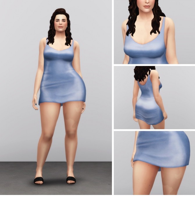 Sims 4 Silky Dress at Rusty Nail