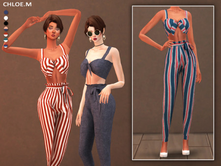 Camisole and Pants with bowknot by ChloeMMM at TSR