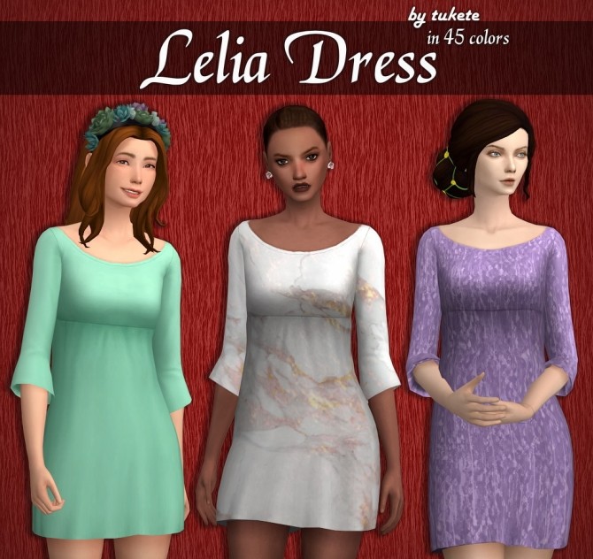 Sims 4 Lelia Dress & Top at Tukete