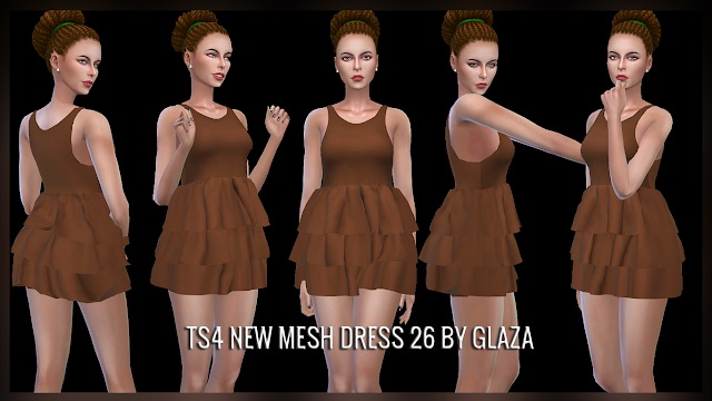 Sims 4 DRESS 26 at All by Glaza