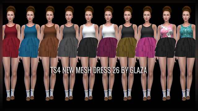 Sims 4 DRESS 26 at All by Glaza