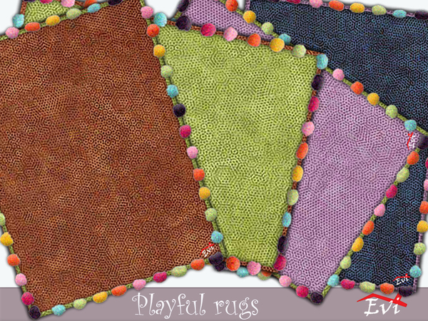 Sims 4 Playful Rugs by evi at TSR