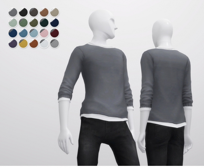 Relaxed-Fit T-Shirt at Rusty Nail » Sims 4 Updates