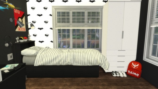 Sims 4 BOYS BEDROOM Family House at MODELSIMS4