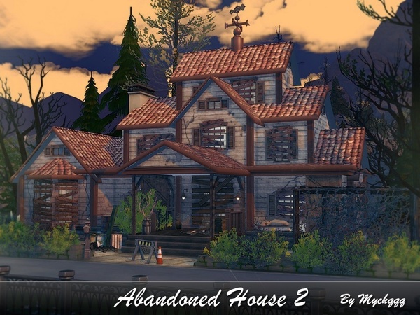 Sims 4 Abandoned House 2 by MychQQQ at TSR