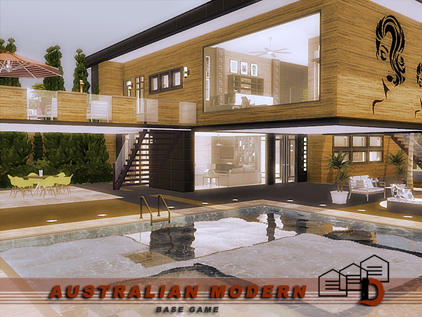 Sims 4 Australian modern house by Danuta720 at TSR