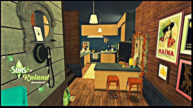 Sims 4 Roland kitchen at Pandasht Productions