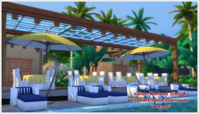 Sims 4 Freshness swimming pool at Sims by Mulena