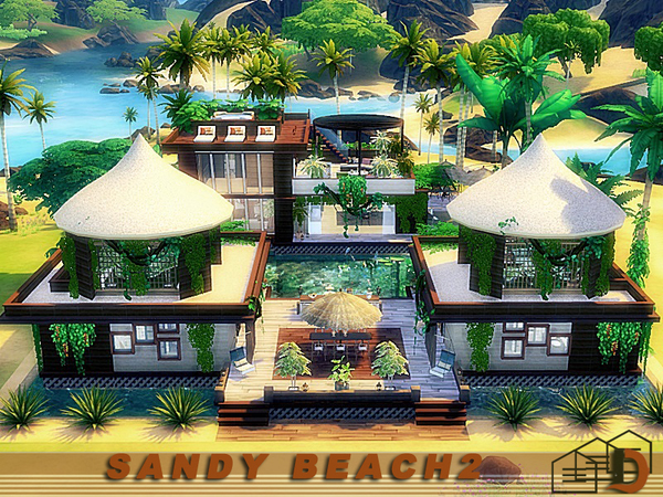 Sims 4 Sandy beach 2 by Danuta720 at TSR