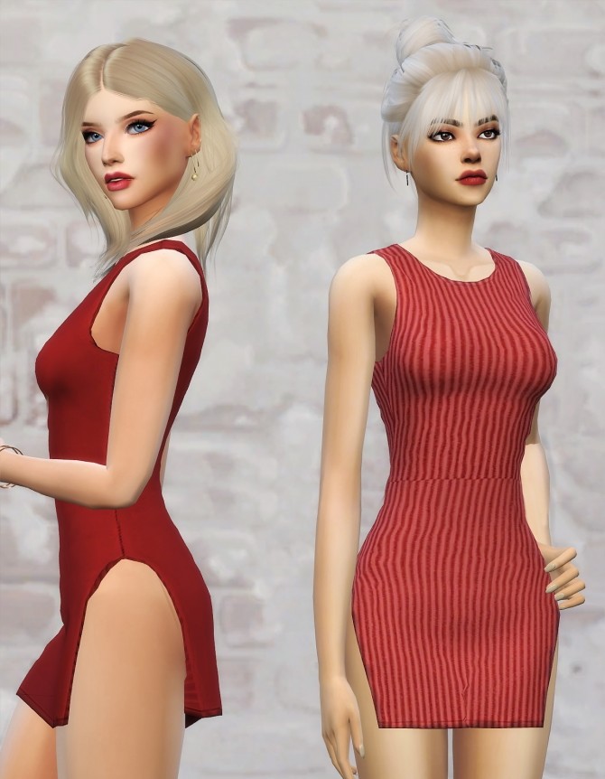 Sims 4 Milana Dress at Korka Sims