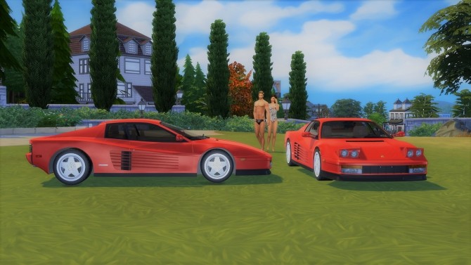 Sims 4 Ferrari Testarossa at LorySims