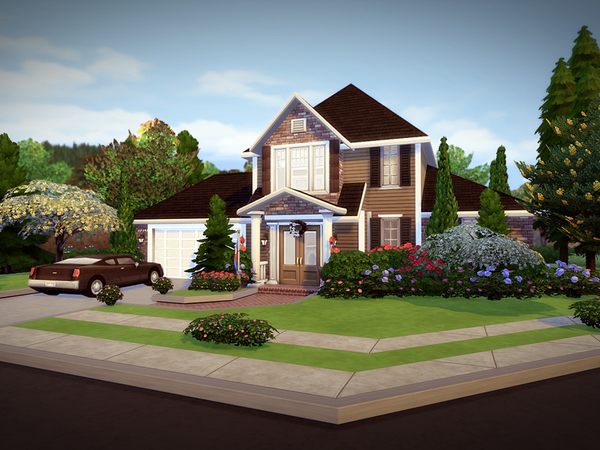 Sims 4 Springdale Court NO CC by melcastro91 at TSR