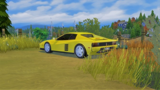 Sims 4 Ferrari Testarossa at LorySims