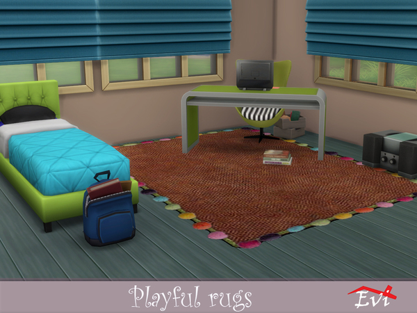 Sims 4 Playful Rugs by evi at TSR