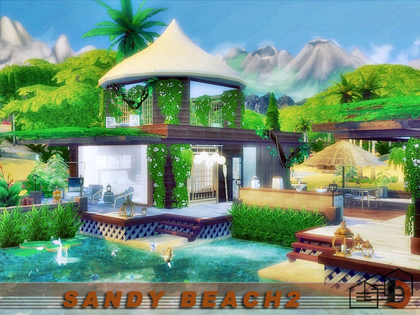 Sims 4 Sandy beach 2 by Danuta720 at TSR