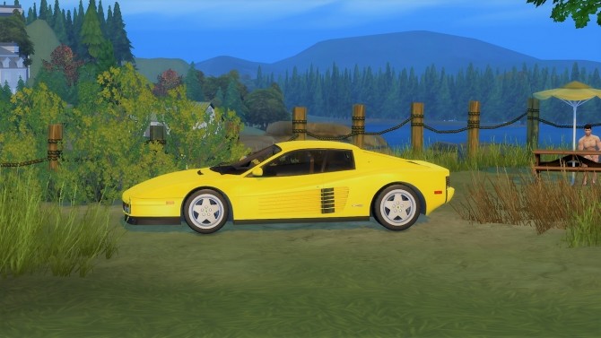 Sims 4 Ferrari Testarossa at LorySims