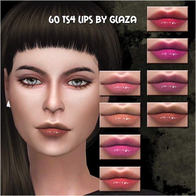 Sims 4 Lips 60 at All by Glaza