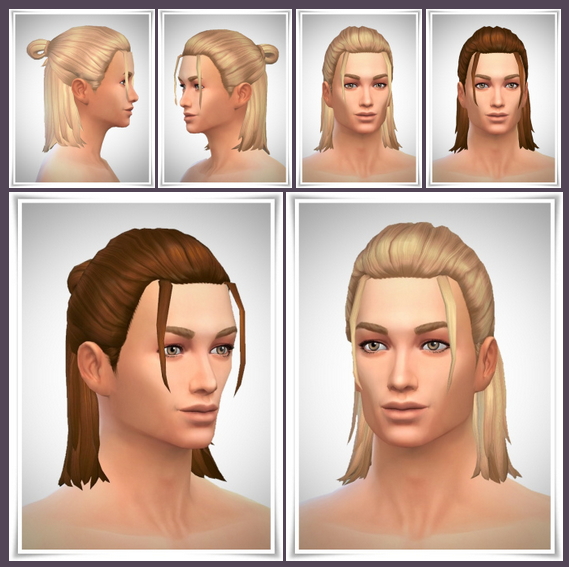 Sims 4 Claudes HalfupLoop hair at Birksches Sims Blog