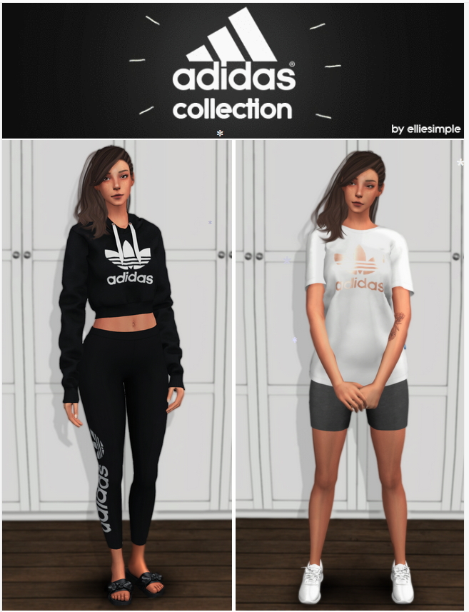 Elliesimple Adidas Biker Shorts The Sims Download, 52% OFF