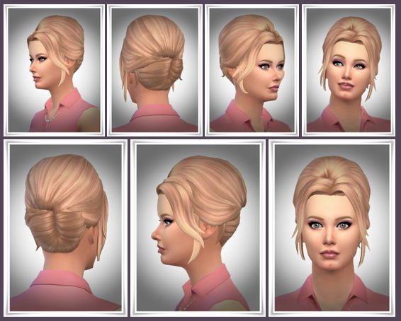 Sims 4 Adele High Twist Bun at Birksches Sims Blog