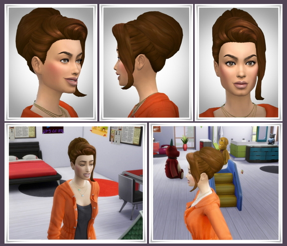 Sims 4 Damlas HairBun at Birksches Sims Blog