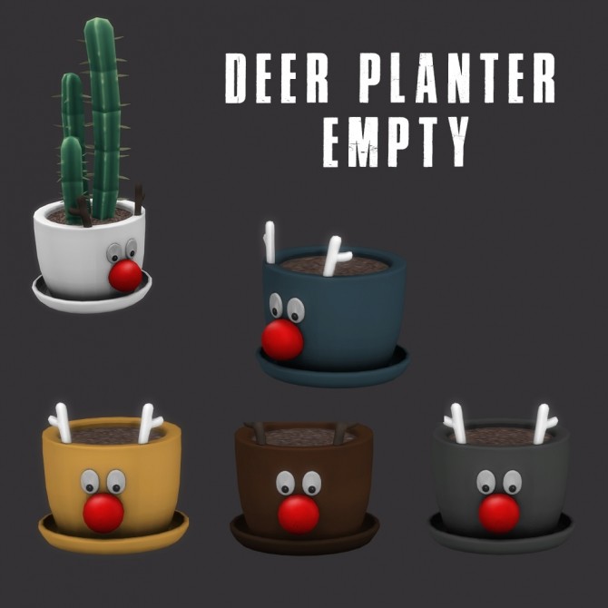 Sims 4 Deer planter at Leo Sims