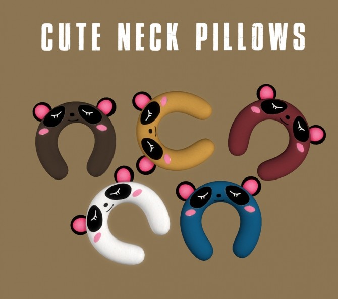 Sims 4 Cute Neck Pillow at Leo Sims