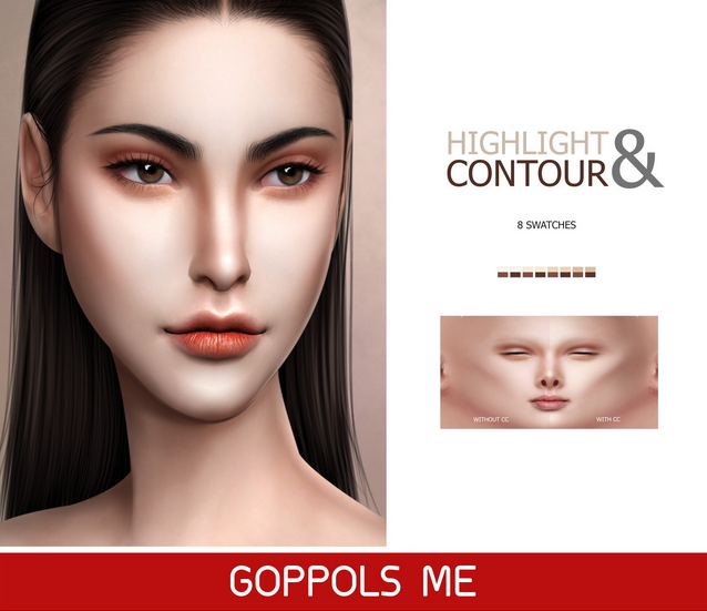 Sims 4 Highlight & Contour at GOPPOLS Me