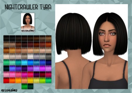 Nightcrawler Tyra Hair Retexture at Nessa Sims