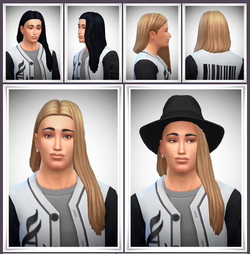 Sims 4 Long OverShoulder Hair at Birksches Sims Blog