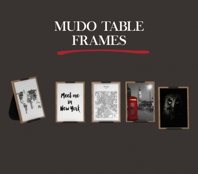 Sims 4 Mudo Table Frames at Leo Sims