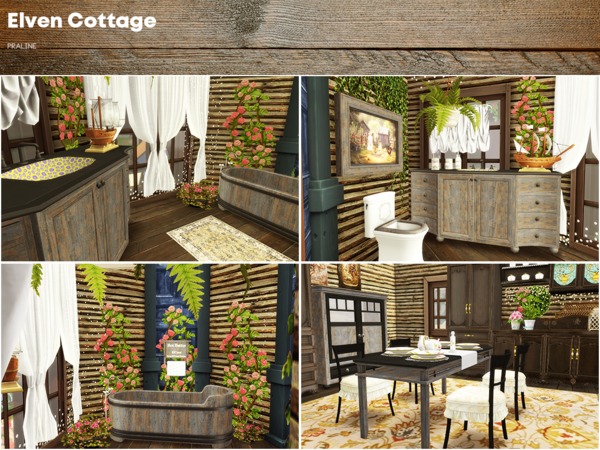 Sims 4 Elven Cottage by Pralinesims at TSR
