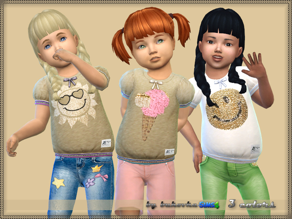 Sims 4 Shirt Girls by bukovka at TSR